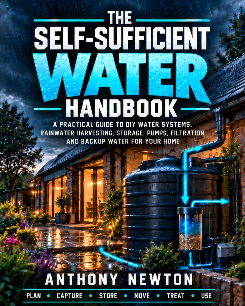 Front cover of The Self-Sufficient Water Handbook by Anthony Newton
